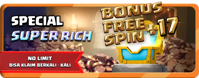 FREE SPIN 17✘ SPESIAL SUPER RICH
